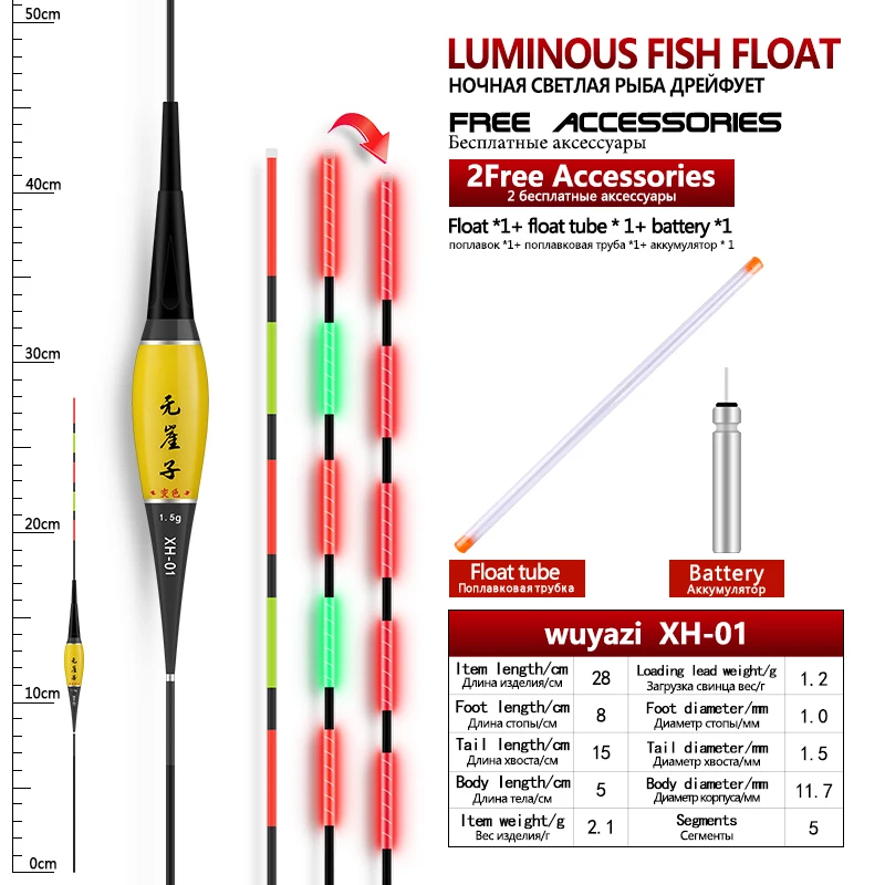 1PC Color Changeable Buoy+1 CR425+1 Buoy Tube+1 Bag Hooks+1 Buoy Seat Electric Nano Float Intelligent Gravity Sensor Chip Floats
1PC Color Changeable Buoy+1 CR425+1 Buoy Tube+1 Bag Hooks+1 Buoy Seat Electric Nano Float Intelligent Gravity Sensor Chip Floats