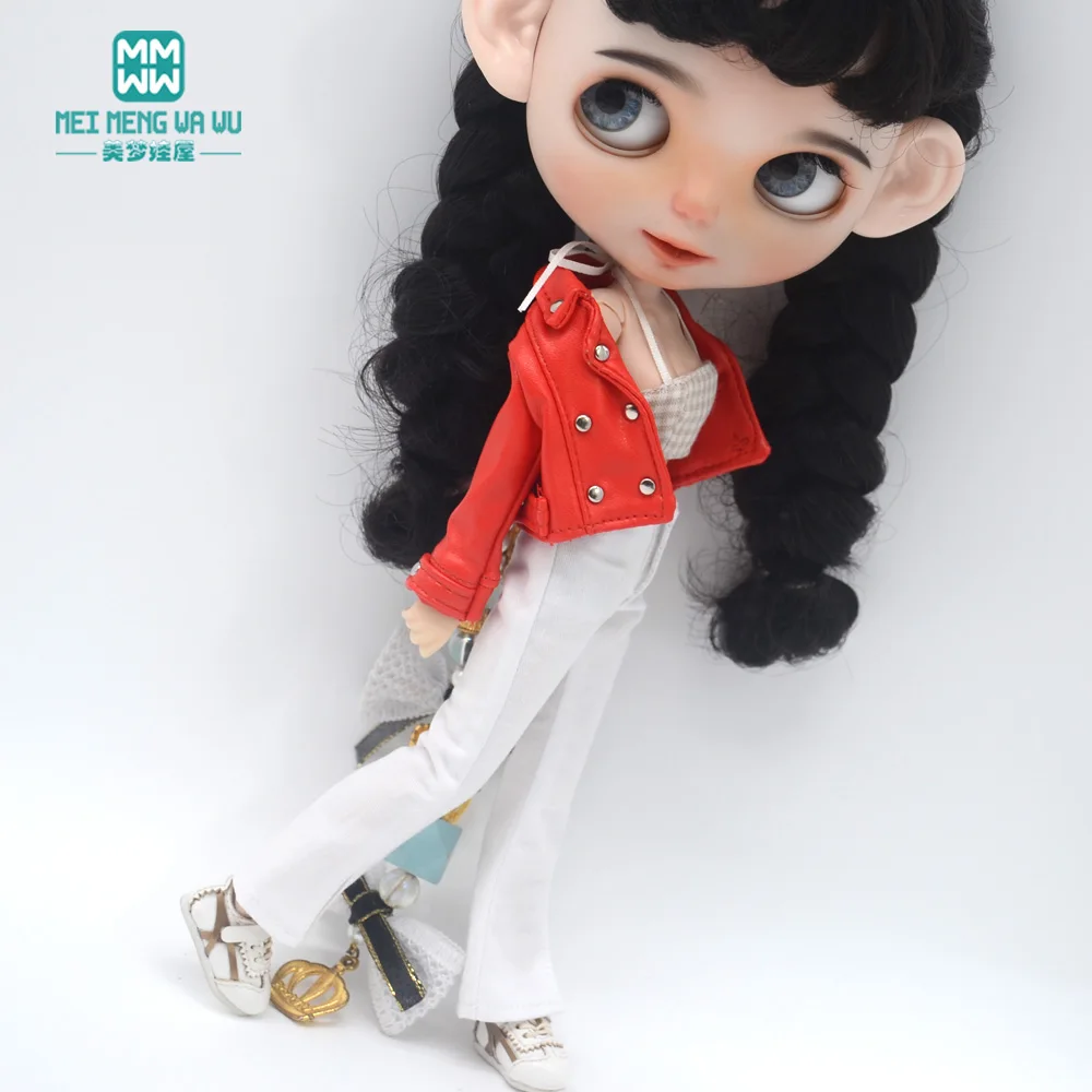 Blyth Doll Clothes 28-30cm Azone OB24 Accessories Toys Fashion Leather Jackets Jeans Flared Pants Tube Top Gifts for Girls
Blyth Doll Clothes 28-30cm Azone OB24 Accessories Toys Fashion Leather Jackets Jeans Flared Pants Tube Top Gifts for Girls