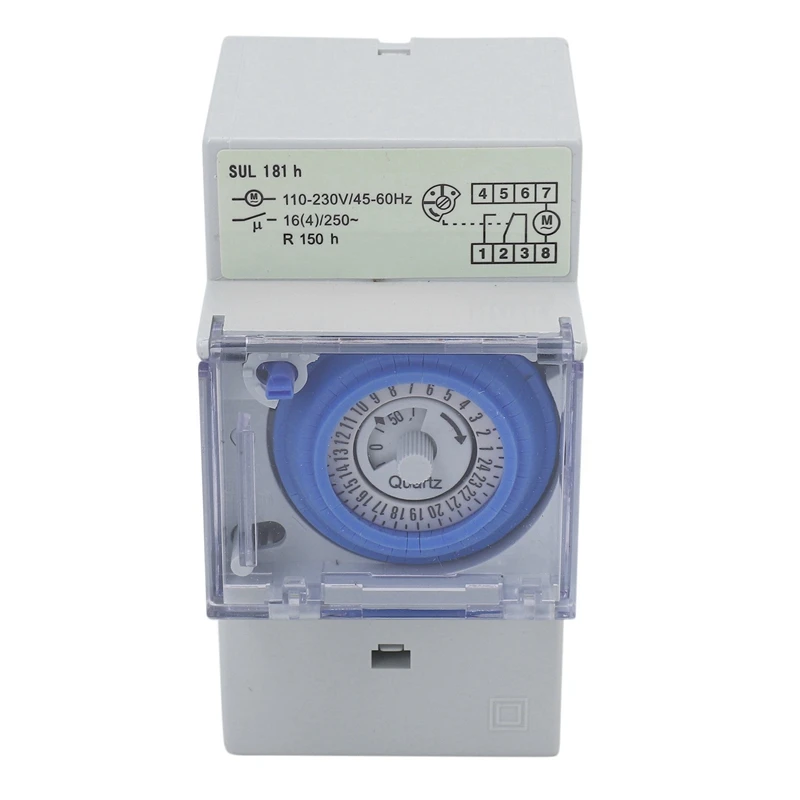 

10X SUL181H Mechanical Timer 24 Hours Time Switch Relay Electrical Programmable Timer 24 Hour Din Rail Timer Switch
