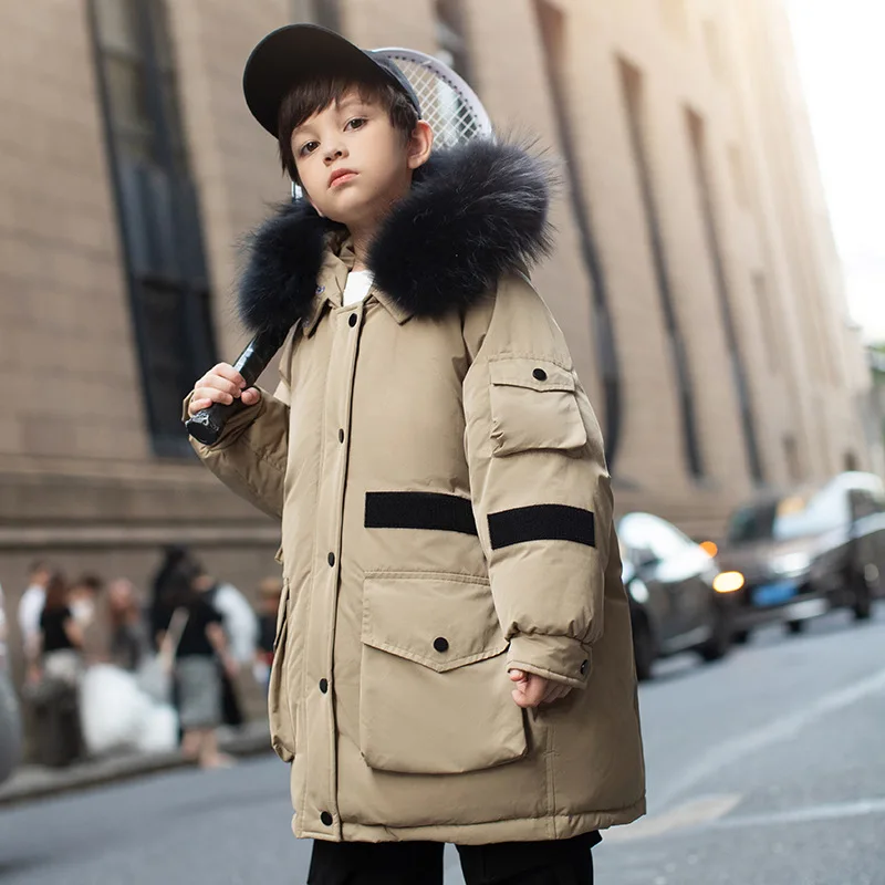 Boys Children New Winter Windproof Down Jacket Kids Fur Collar Hooded Warm Thicken Feather Parkas Snow Outwear y709
Boys Children New Winter Windproof Down Jacket Kids Fur Collar Hooded Warm Thicken Feather Parkas Snow Outwear y709