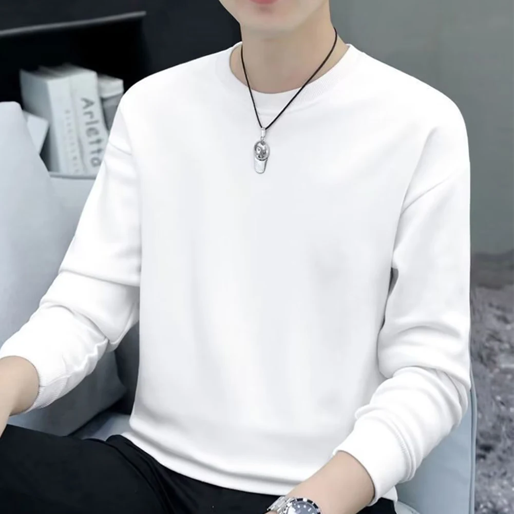 Fashion Man Round-Neck Long Sleeve T-Shirt Casual Solid Color Undershirts Tees Tops T-Shirt For Men Tees Tops Clothing
Fashion Man Round-Neck Long Sleeve T-Shirt Casual Solid Color Undershirts Tees Tops T-Shirt For Men Tees Tops Clothing