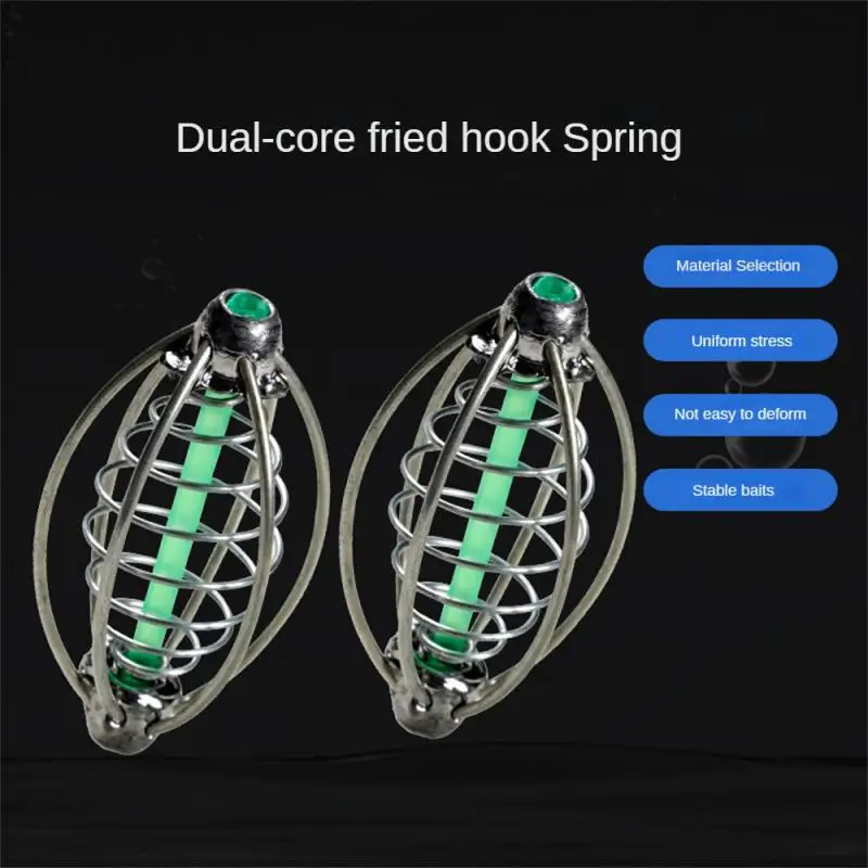Spring Bait Holder Dual-core Explosive Hook Fishing Carp Bighead Cage Stainless Steel Spring Nest Holder Bait Cage Lantern Nest
Spring Bait Holder Dual-core Explosive Hook Fishing Carp Bighead Cage Stainless Steel Spring Nest Holder Bait Cage Lantern Nest