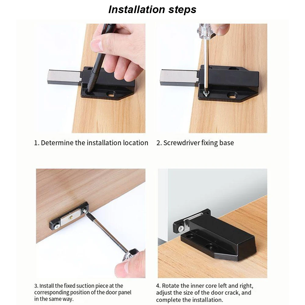 4pcs Magnet Cabinet Door Catches Stainless Steel Door Push To Open Touch Magnetic Cabinet Catch Heavy Duty Latch Door Hardware
4pcs Magnet Cabinet Door Catches Stainless Steel Door Push To Open Touch Magnetic Cabinet Catch Heavy Duty Latch Door Hardware