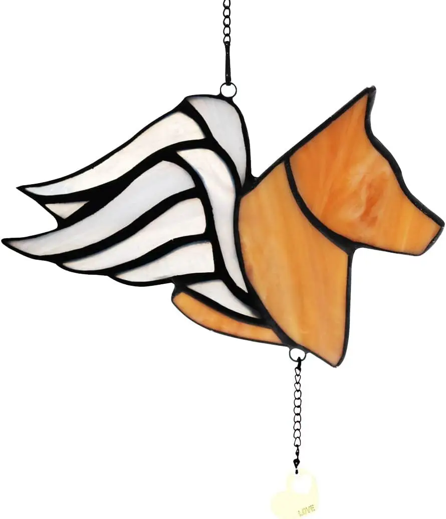 Stained Glass Wolf on Moon Decor,Handmade Stained Glass Window Hanging Wolf Decor Suncatcher Indoor Window
Stained Glass Wolf on Moon Decor,Handmade Stained Glass Window Hanging Wolf Decor Suncatcher Indoor Window