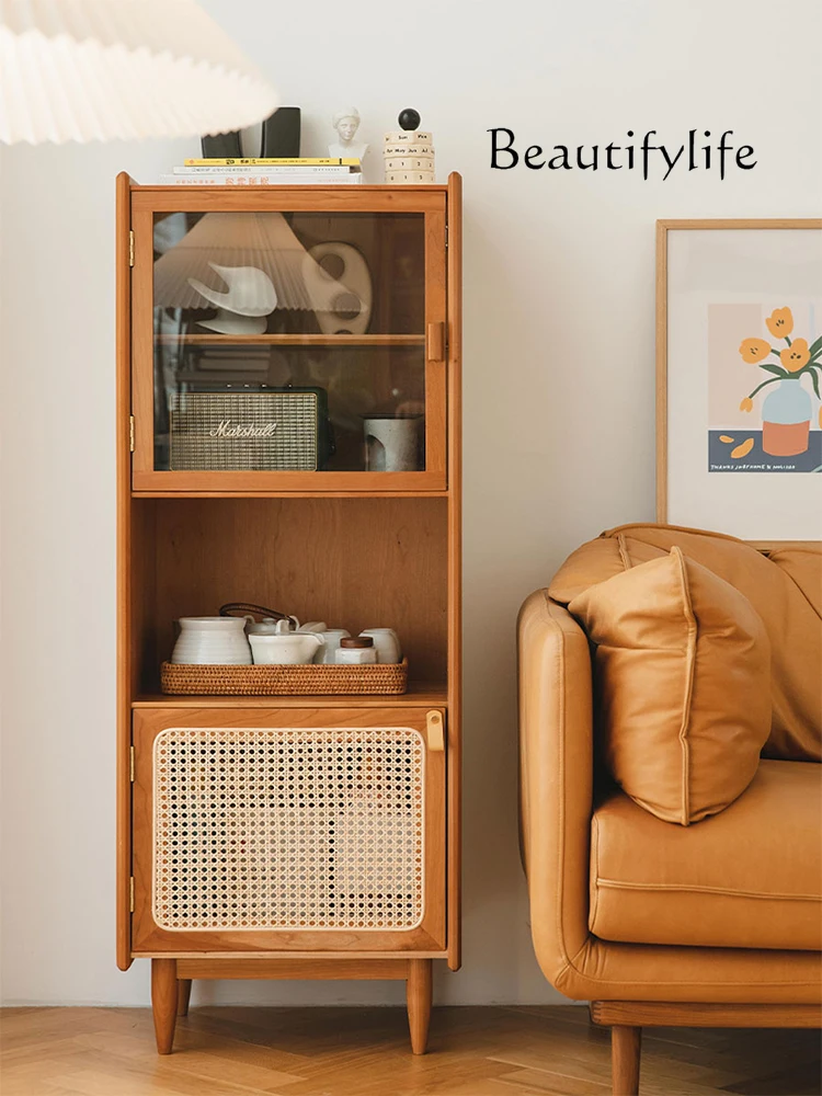 Nordic Solid Wood Sofa Side Table Japanese Style Cherrywood Sideboard Multi-Function Wine Cabinet Storage Side Cabinet
Nordic Solid Wood Sofa Side Table Japanese Style Cherrywood Sideboard Multi-Function Wine Cabinet Storage Side Cabinet