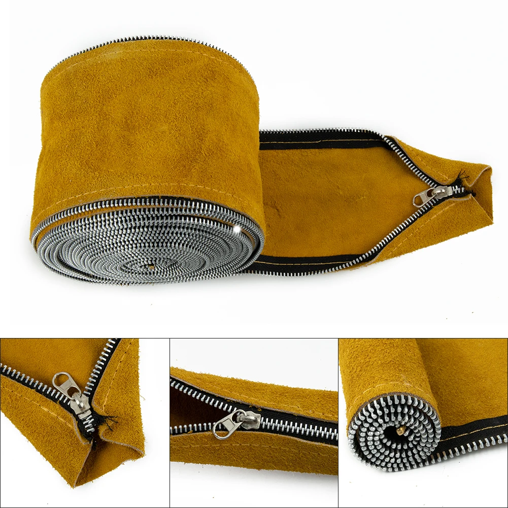 TIG Mig Cowhide Leather Welding Torch 7.5m/25ft Length 10.5 Cm / 4 Inches Width Cable Hose Cover Yellow TIG Torch Lead Hose
TIG Mig Cowhide Leather Welding Torch 7.5m/25ft Length 10.5 Cm / 4 Inches Width Cable Hose Cover Yellow TIG Torch Lead Hose