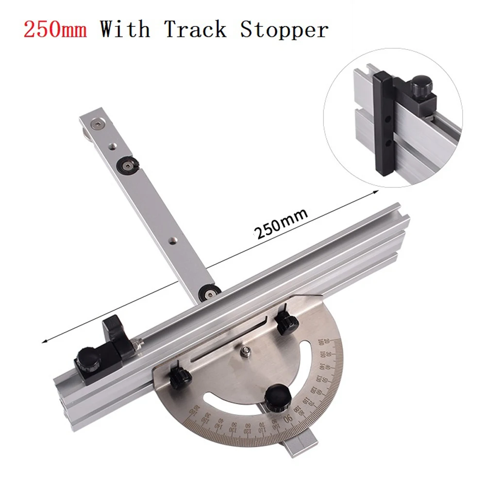Woodworking Table Saw Adjustable Angle Ruler Miter Gauge With Track Stop Backer Home DIY Power Tool Accessories For Woodworking
Woodworking Table Saw Adjustable Angle Ruler Miter Gauge With Track Stop Backer Home DIY Power Tool Accessories For Woodworking