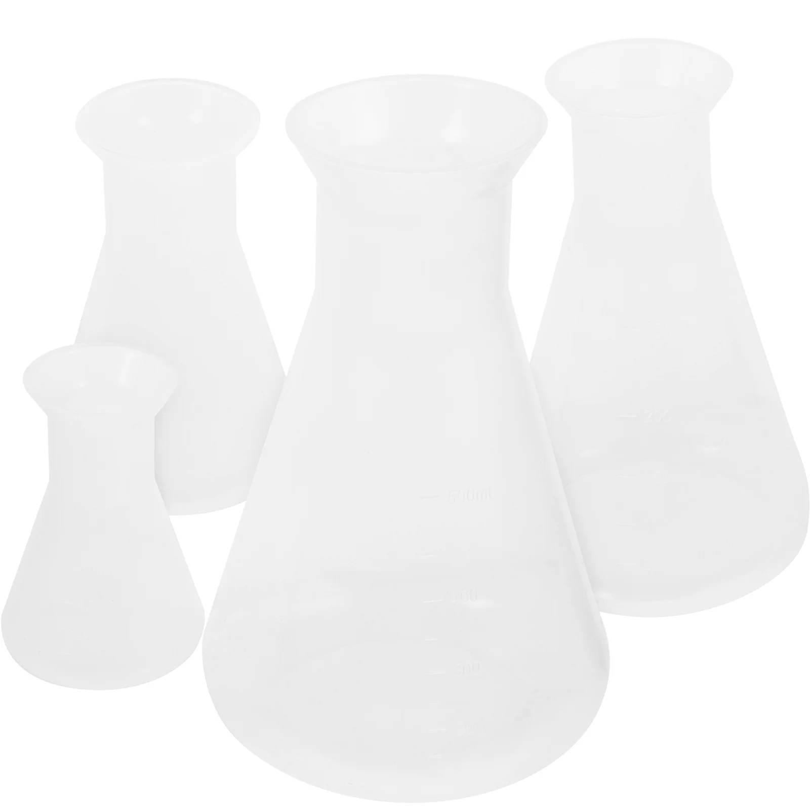 4 Pcs Erlenmeyer Flask Professional Scale Conical with Science Plastic Laboratory Glassware
4 Pcs Erlenmeyer Flask Professional Scale Conical with Science Plastic Laboratory Glassware