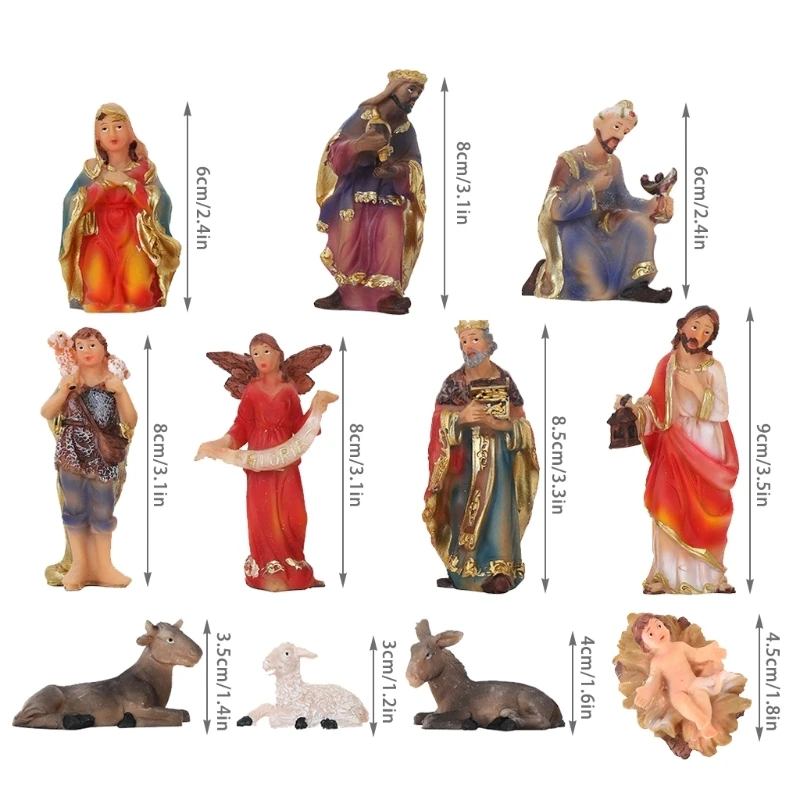 11Pcs Nativity Scene Figurine Set Christmas Baby Jesus Religious Manger Statues Drop shipping
11Pcs Nativity Scene Figurine Set Christmas Baby Jesus Religious Manger Statues Drop shipping