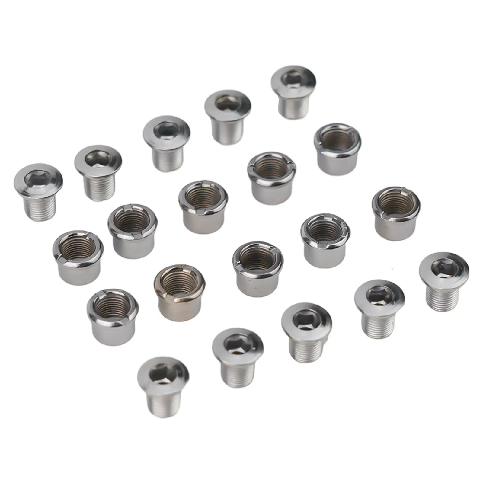 Cycling Tool Chainring Screws Stainless Steel Single/Double/Triple Bolts Corrosion-Resistant Mountain Bike Parts Silver
Cycling Tool Chainring Screws Stainless Steel Single/Double/Triple Bolts Corrosion-Resistant Mountain Bike Parts Silver