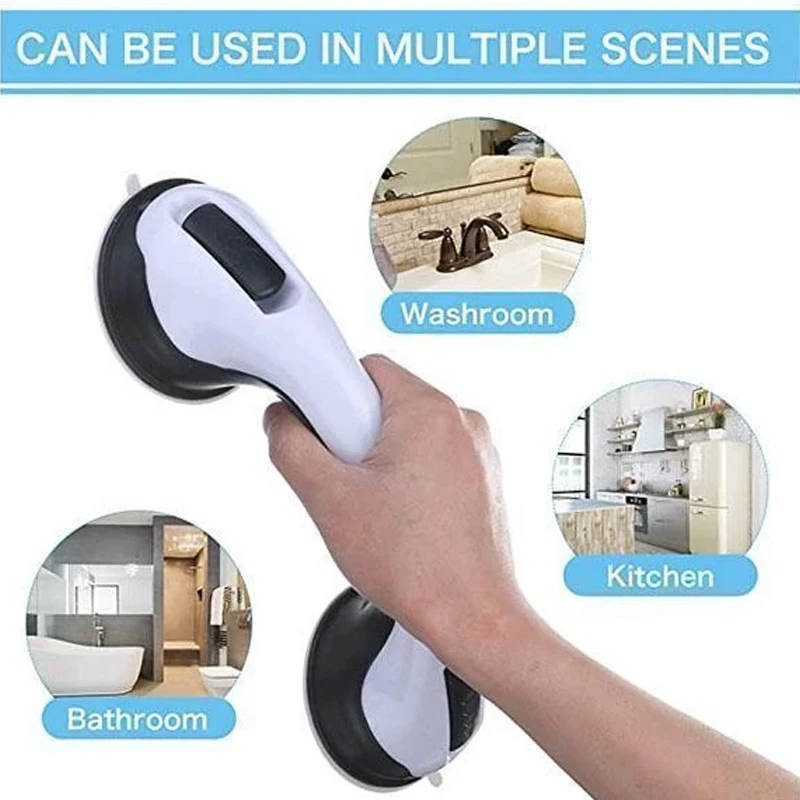 Bathroom Handrail Suction Cup Non-slip Safety Hand Rail Support Balance Bar Assist Bath Handle TN88 
Bathroom Handrail Suction Cup Non-slip Safety Hand Rail Support Balance Bar Assist Bath Handle TN88