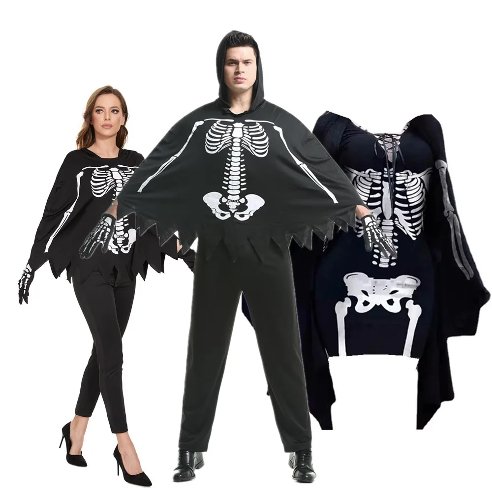 Halloween Mexico Day of The Dead Gothic Skull Ghost Bride Costume Gothic Scary Skeleton Zombie Vampire Couple Cosplay Dress
Halloween Mexico Day of The Dead Gothic Skull Ghost Bride Costume Gothic Scary Skeleton Zombie Vampire Couple Cosplay Dress