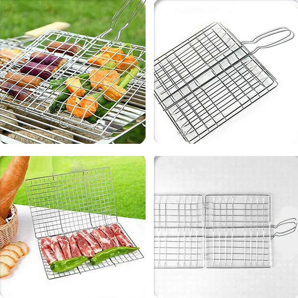 Tool Grilling Basket Steak Meat Veg Barbecue Grill BBQ Net Grilling Basket Holder Tools Stainless Steel Brand New
Tool Grilling Basket Steak Meat Veg Barbecue Grill BBQ Net Grilling Basket Holder Tools Stainless Steel Brand New