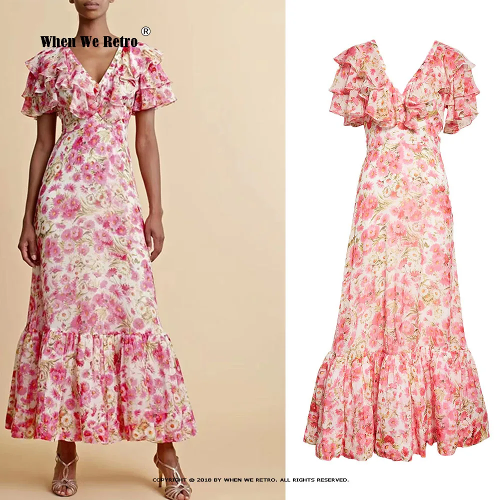 Summer A Line Vintage Dresses For Women V Neck Short Sleeve High Waist Ruffles Tunic Hit Color Floral Dress Beach Dress VP0198
Summer A Line Vintage Dresses For Women V Neck Short Sleeve High Waist Ruffles Tunic Hit Color Floral Dress Beach Dress VP0198