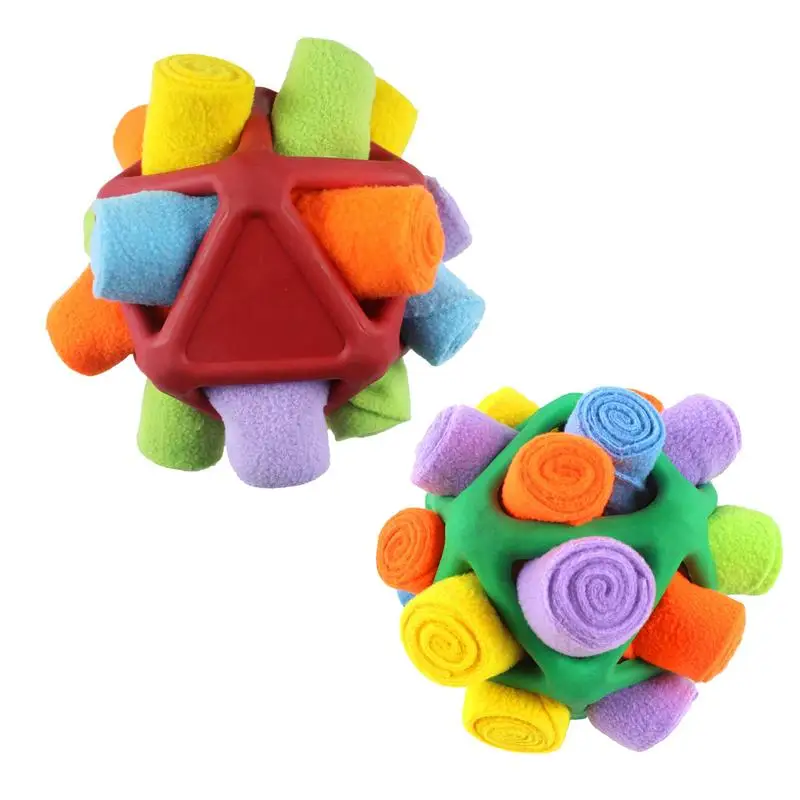 

Dog Snuffle Sniff Ball Furry Fellow Toy Sniffle Interactive Treat Ball Dog Dispenser Toy, Dog Puzzle Ball For Dog Snuffle Toy