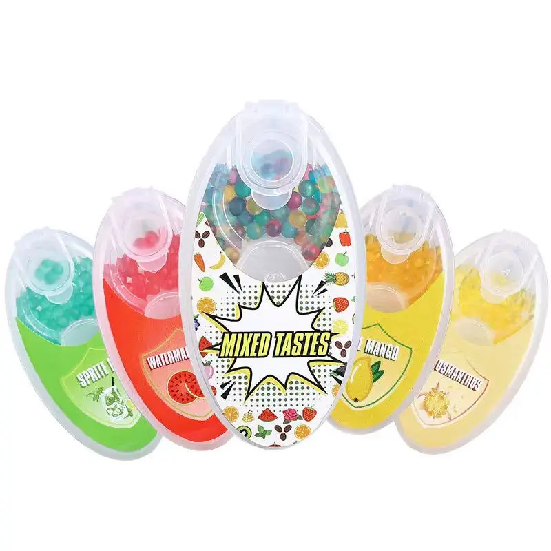 100pcs Mixed Fruit Flavor Menthol Capsule Mint Burst Beads Cigarette Explosion Pops Cigarette Filter Brush Ball Smoking Tools
100pcs Mixed Fruit Flavor Menthol Capsule Mint Burst Beads Cigarette Explosion Pops Cigarette Filter Brush Ball Smoking Tools