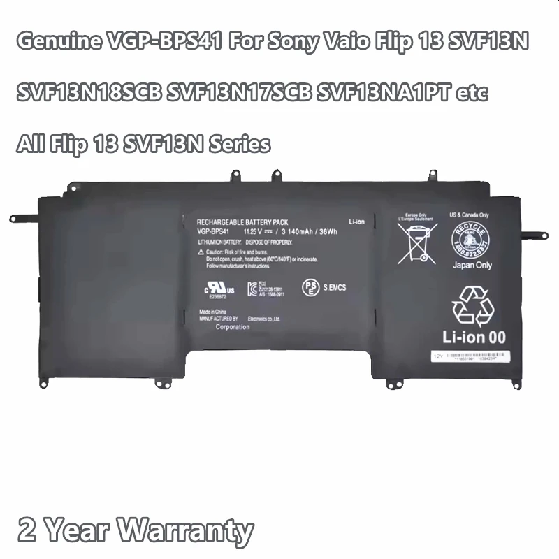 Подлинный новый Аккумулятор для ноутбука SONY Vaio Flip 13 SVF13N Series SVF13N13CXB SVF13N18SCB SVF13N17SCB SVF13NA1PT, 36 Вт/ч
Подлинный новый Аккумулятор для ноутбука SONY Vaio Flip 13 SVF13N Series SVF13N13CXB SVF13N18SCB SVF13N17SCB SVF13NA1PT, 36 Вт/ч