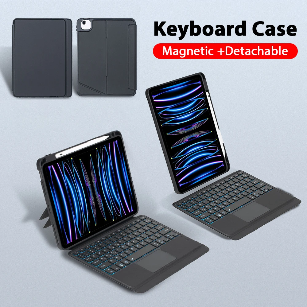 Keyboard Case For iPad Pro 11 4th 12.9 12 9 Air 5 4 For iPad 10 10th 9th Generation Mini 6 10.2 10.5 Magic Cover 2024 Accessorie
Keyboard Case For iPad Pro 11 4th 12.9 12 9 Air 5 4 For iPad 10 10th 9th Generation Mini 6 10.2 10.5 Magic Cover 2024 Accessorie