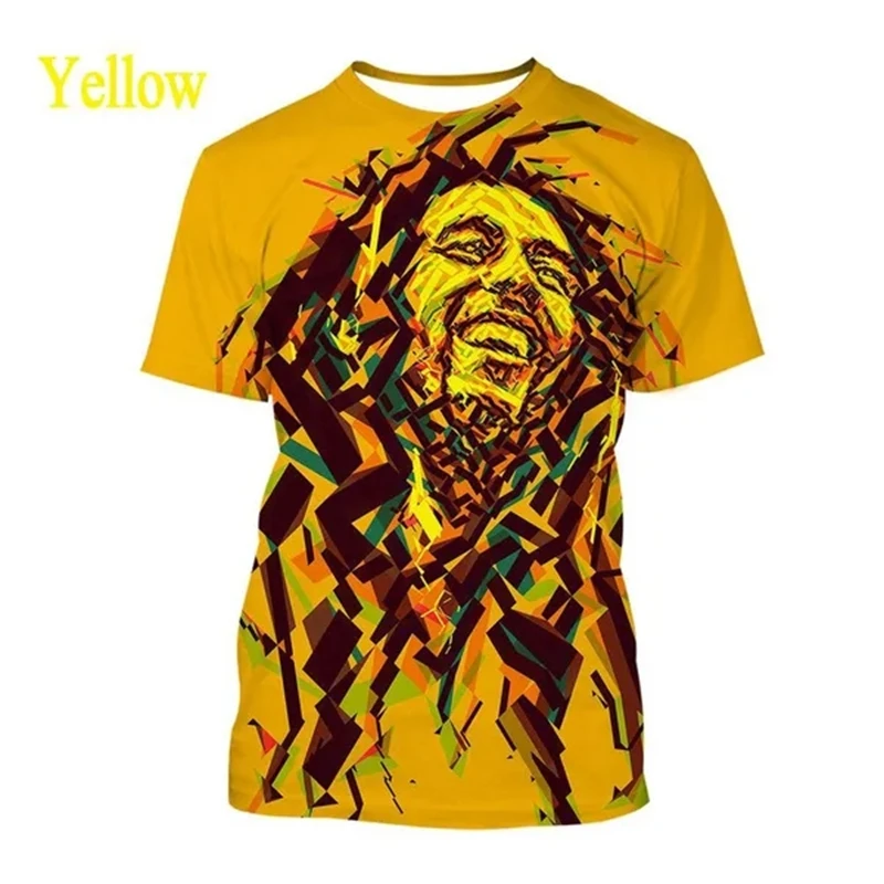 

Bob Marley Classic Popular Singer 3D Graphic Printed T-shirt For Men Women Chilren Top Casual Short Sleeves Tshirt Comfy Clothes