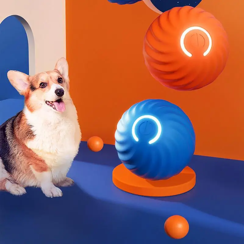 

Электрическая игрушка-мяч для собак, автоматическая вращающаяся Умная игрушка для домашних животных, Интерактивная игрушка для собак, тренировочная самодвижущаяся игрушка-котенок для игр в помещении