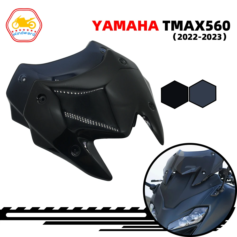 

Motorcycle Accessories Windshield Windscreen Deflector Sun Visor Fits For TMAX560 22-23 T-MAX 560 TECH MAX 2022 2023