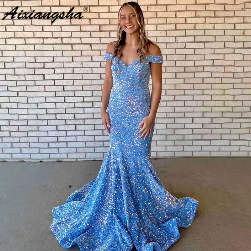 Aixiangsha Long Mermaid Grape Sequins Off the Shoulder Prom Dress Sweetheart For Women robes de soirée vestidos fiesta mujeres
Aixiangsha Long Mermaid Grape Sequins Off the Shoulder Prom Dress Sweetheart For Women robes de soirée vestidos fiesta mujeres