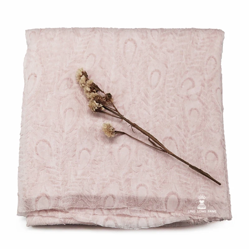 Light and Soft Pleated Chiffon Fabric Feather Embossed Texture Crepe Yarn Summer Fairy Dress Hanfu Fabric
Light and Soft Pleated Chiffon Fabric Feather Embossed Texture Crepe Yarn Summer Fairy Dress Hanfu Fabric