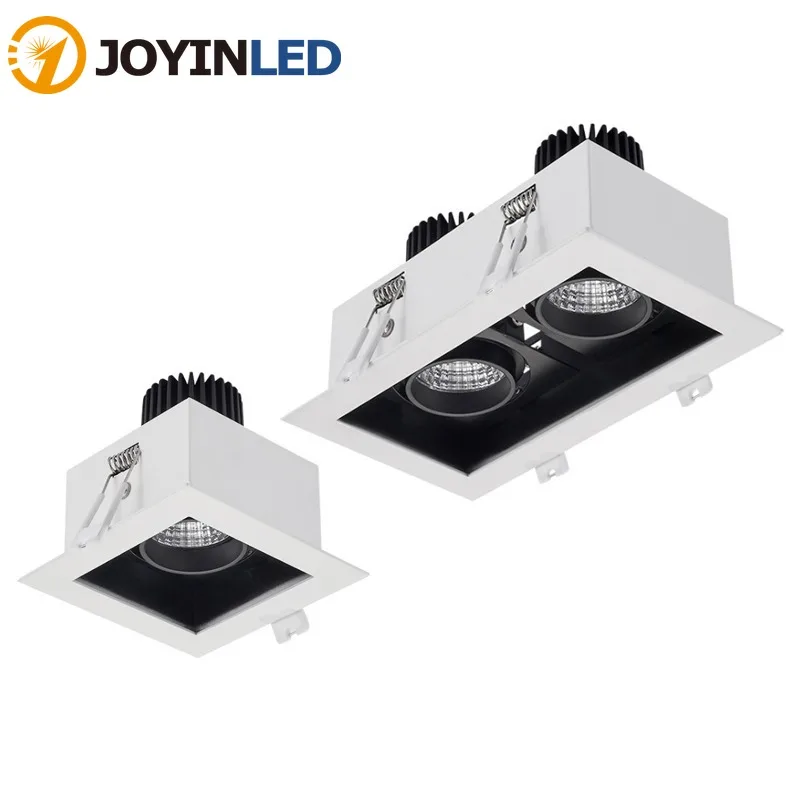 Square Dimmable Led Downlight Light Ceiling Spot Light 10W 20W 30W AC85-265V Double Head Ceiling Recessed Lights Indoor Lighting
Square Dimmable Led Downlight Light Ceiling Spot Light 10W 20W 30W AC85-265V Double Head Ceiling Recessed Lights Indoor Lighting