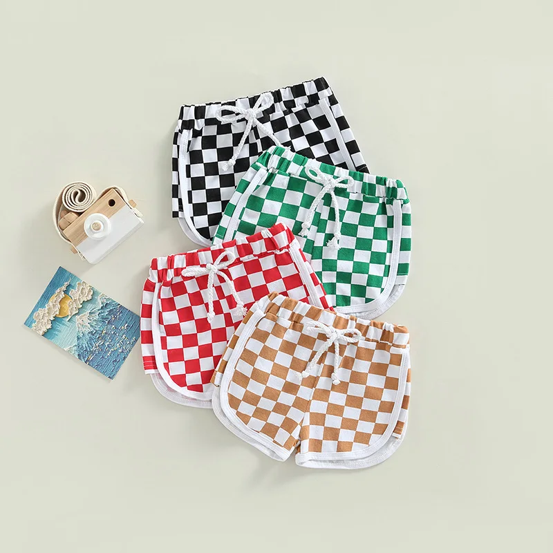Fashion Summer Toddler Kids Boys Girls Shorts 4 Colors Newborn Baby Checkerboard Print Elastic Waist Drawstring Shorts Clothes
Fashion Summer Toddler Kids Boys Girls Shorts 4 Colors Newborn Baby Checkerboard Print Elastic Waist Drawstring Shorts Clothes
