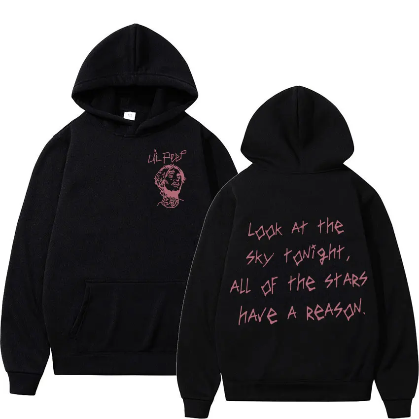 

Rapper Lil Peep Concert Hoodie Men's Hop Fashion Pullover Sweatshirt Unisex Casual Long Sleeve Hooded Gothic Streetwear