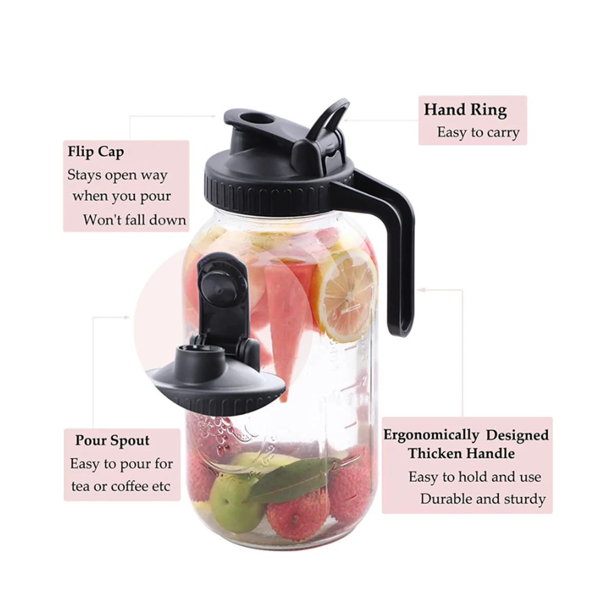Cold Brew Coffee Maker 64Oz Cold Brew Pitcher with Stainless Steel Super Dense Filter for Iced Brew Coffee, Ice Tea-A
Cold Brew Coffee Maker 64Oz Cold Brew Pitcher with Stainless Steel Super Dense Filter for Iced Brew Coffee, Ice Tea-A