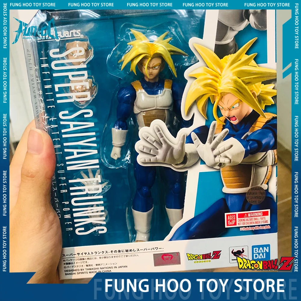 

Original Bandai Trunks Action Figure S.H.Figuarts Trunks Shf Super Saiyan Statue Figures 16cm Pvc Model Doll Collection Toy Gift