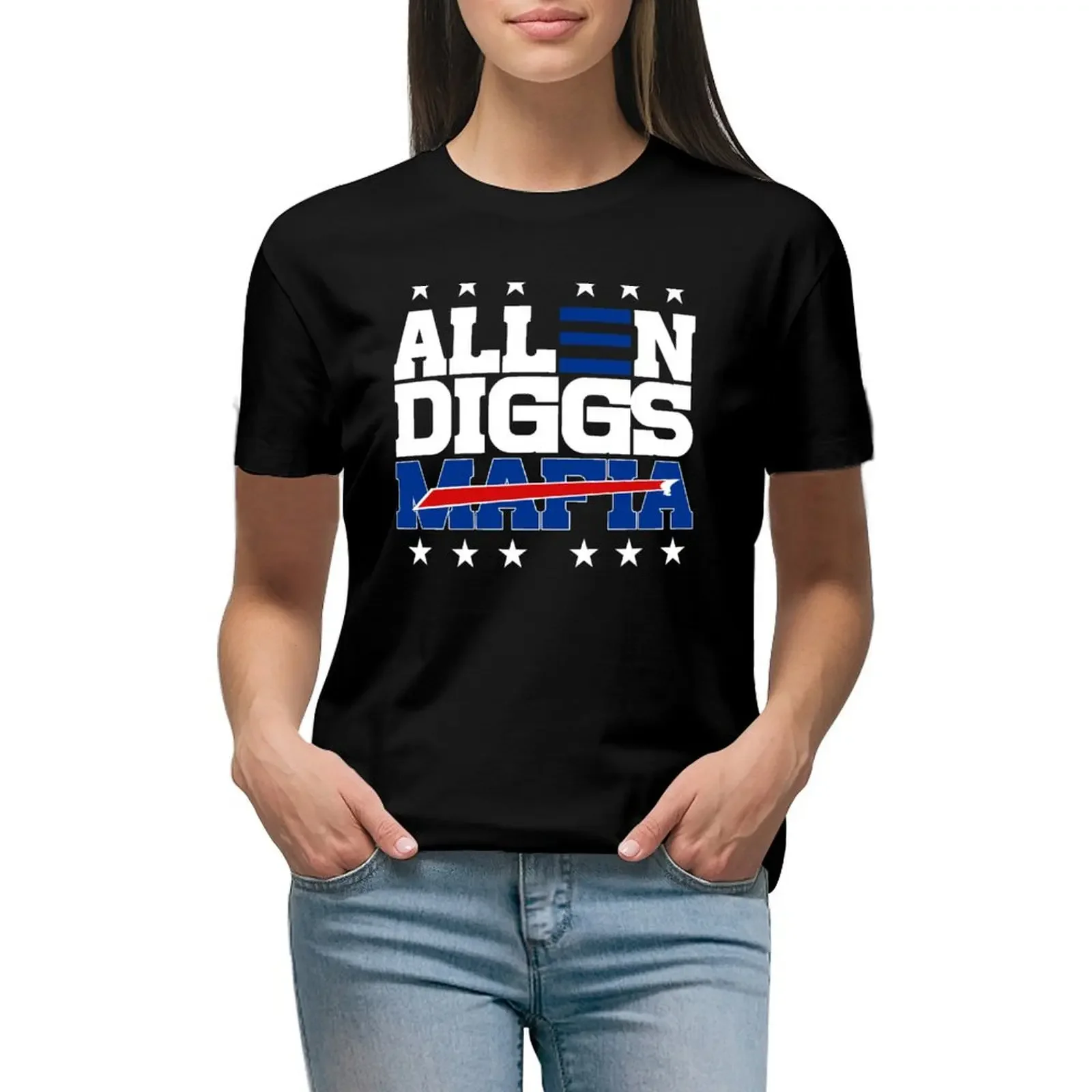 

Allen Diggs 2020 Bills mafia T-shirt korean fashion oversized summer top new edition t shirts for Women