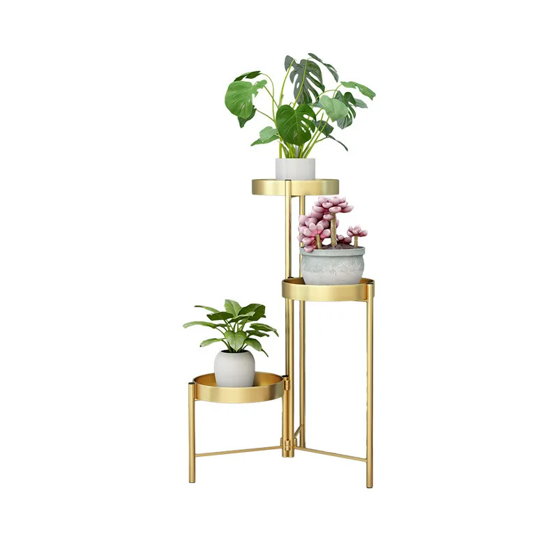 Nordic iron flower rack, high and low, 4-plate folding, light luxury style, indoor living room, multi-layer green plant rack
Nordic iron flower rack, high and low, 4-plate folding, light luxury style, indoor living room, multi-layer green plant rack