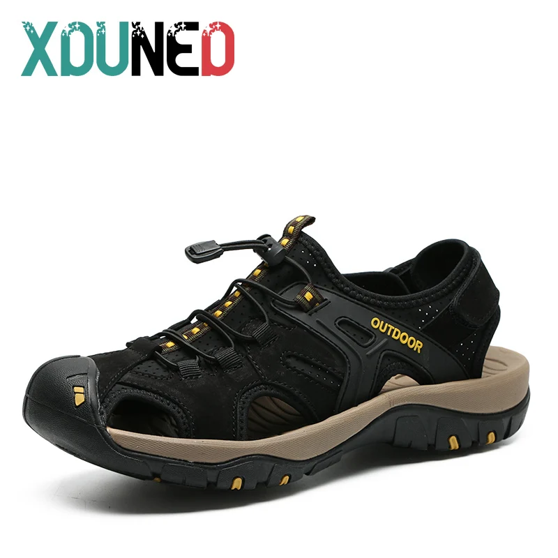 New Brand Genuine Leather Men Shoes Summer New Large Size Men's Sandals Men Sandals Fashion Sandals Slippers Big Size 38-48
New Brand Genuine Leather Men Shoes Summer New Large Size Men's Sandals Men Sandals Fashion Sandals Slippers Big Size 38-48