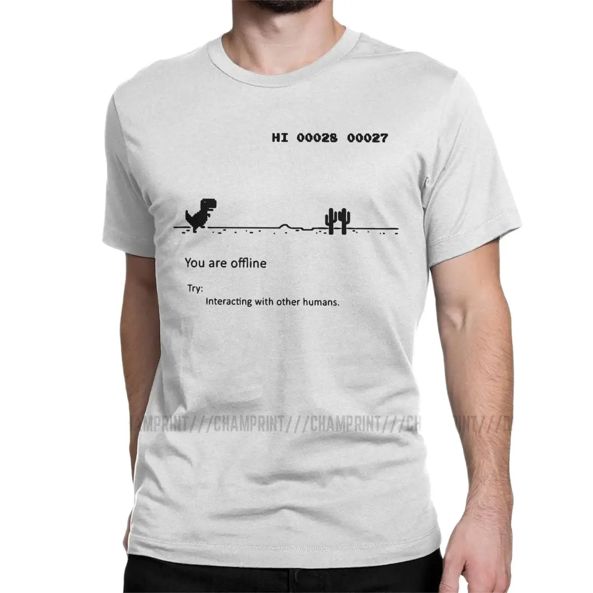 Chrome Dino Dinosaur Offline T-Shirts Men Funny Computer Nerd Geek Programmer Fashion Tees Round Neck T Shirt Plus Size Tops
Chrome Dino Dinosaur Offline T-Shirts Men Funny Computer Nerd Geek Programmer Fashion Tees Round Neck T Shirt Plus Size Tops