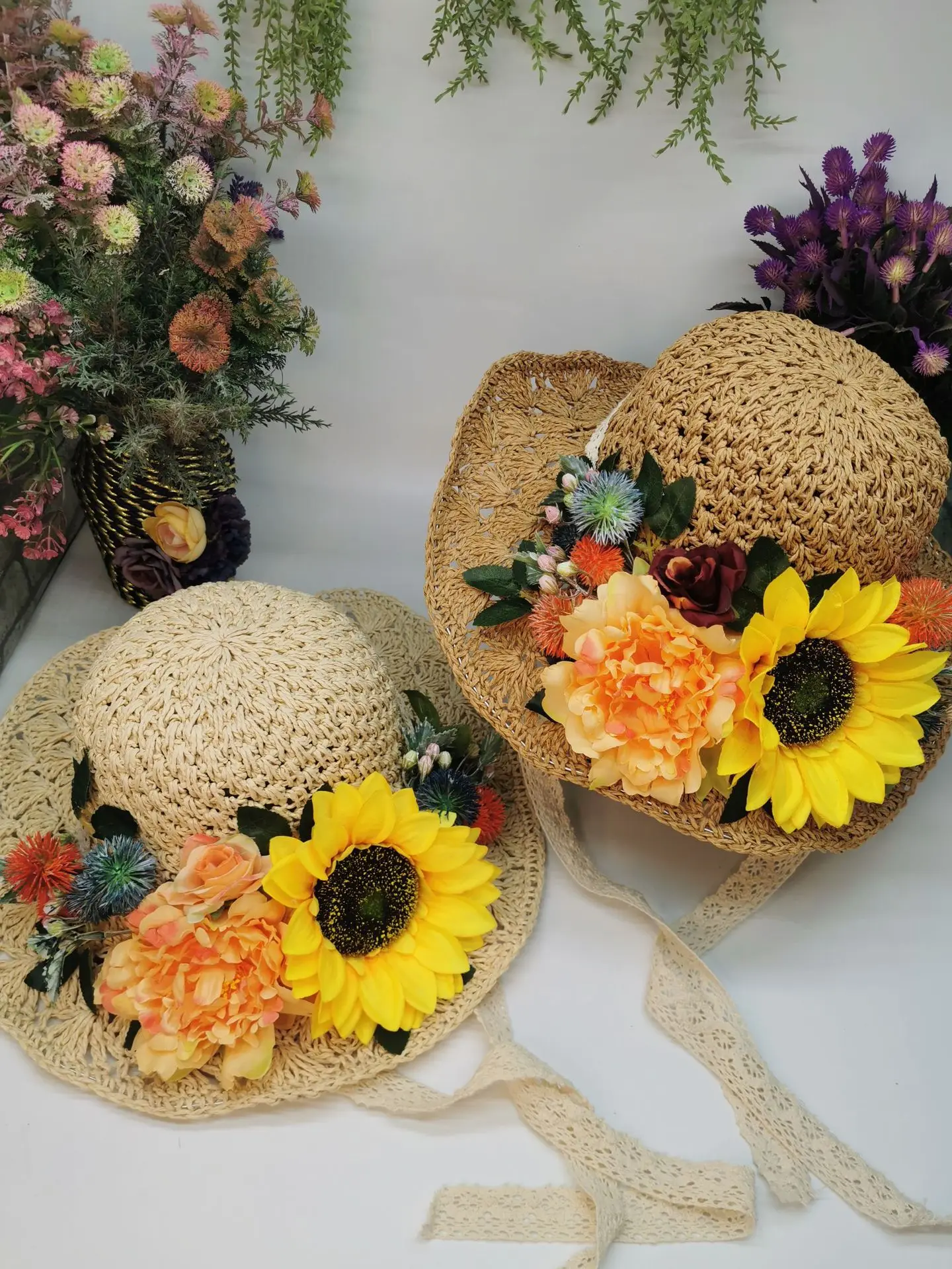 2022 Designer CROCHET Straw Flower Sun Hat Big Sun Flower Rinbbon Summer Hat Beach Party Sun-Protection Bonnet Women Sombrero
2022 Designer CROCHET Straw Flower Sun Hat Big Sun Flower Rinbbon Summer Hat Beach Party Sun-Protection Bonnet Women Sombrero