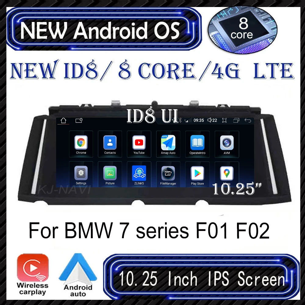 10.25" Android 13 For BMW 7 series F01 F02 2009-2015 CIC NBT System IPS System Car Player Multimedia GPS Navigation Video
10.25" Android 13 For BMW 7 series F01 F02 2009-2015 CIC NBT System IPS System Car Player Multimedia GPS Navigation Video