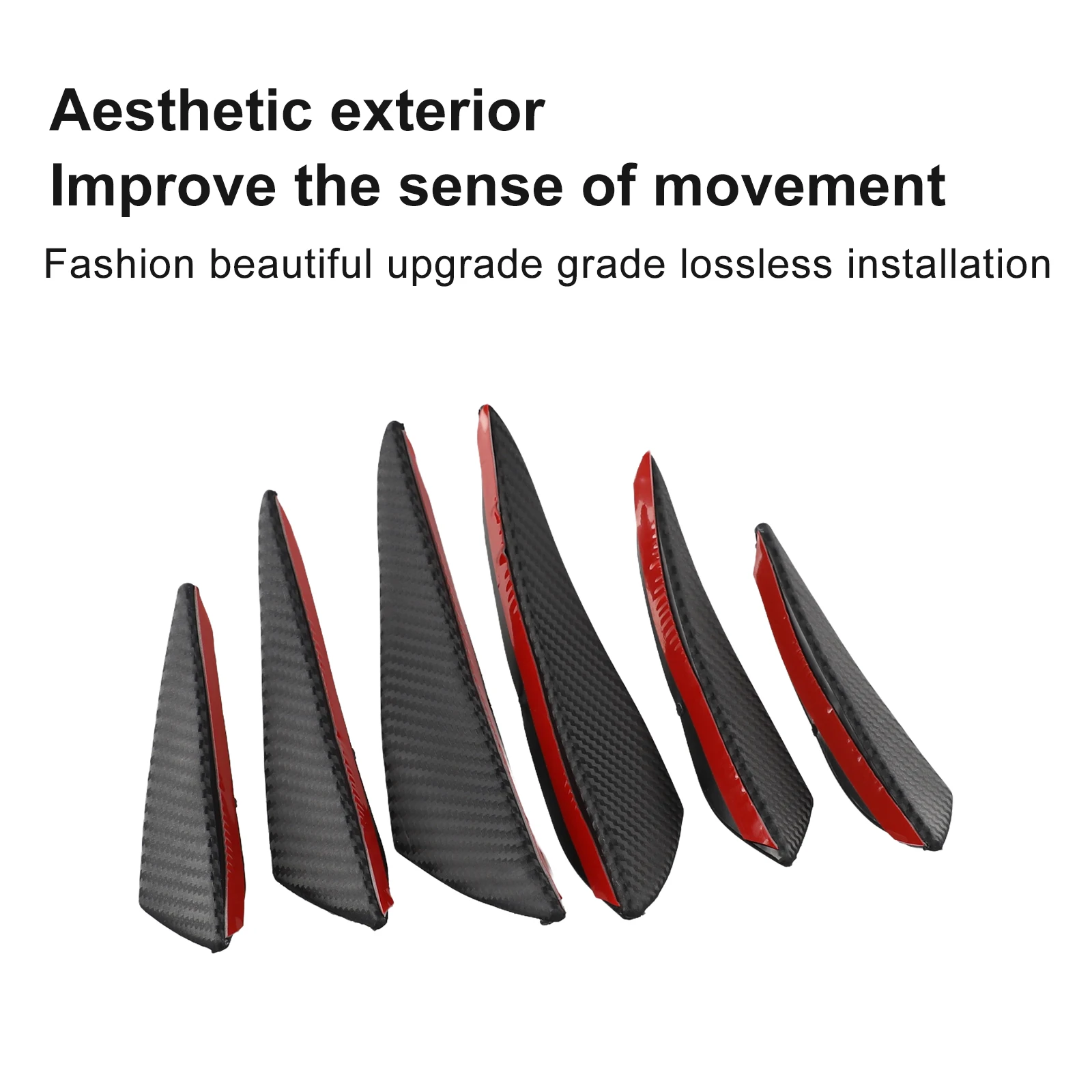 Car Bumper Strip Car Front Bumper Lip Rubber Splitter Fins Universal Fitment Body Spoiler Canards Auto Accessories
Car Bumper Strip Car Front Bumper Lip Rubber Splitter Fins Universal Fitment Body Spoiler Canards Auto Accessories