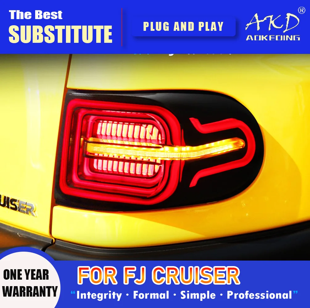 AKD Tail Lamp for Toyota FJ Cruiser LED Tail Light 2007-2020 FJ Cruiser Rear Fog Brake Turn Signal Automotive Accessories
AKD Tail Lamp for Toyota FJ Cruiser LED Tail Light 2007-2020 FJ Cruiser Rear Fog Brake Turn Signal Automotive Accessories