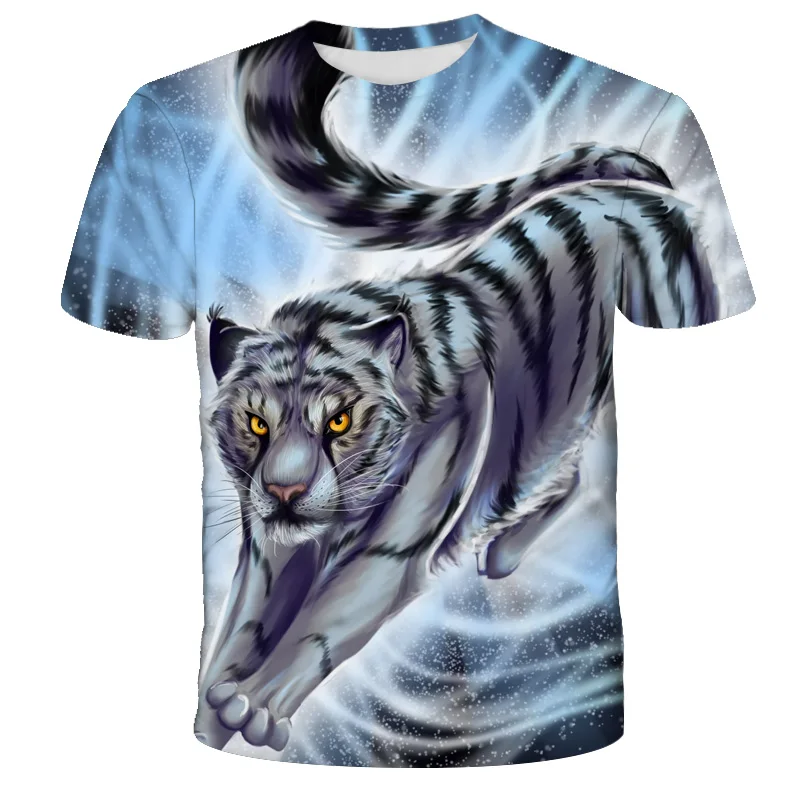 3D tiger printed children's T-shirt casual comfortable boys' O-neck short sleeved summer quick dry girls' sweatshirt pullover
3D tiger printed children's T-shirt casual comfortable boys' O-neck short sleeved summer quick dry girls' sweatshirt pullover