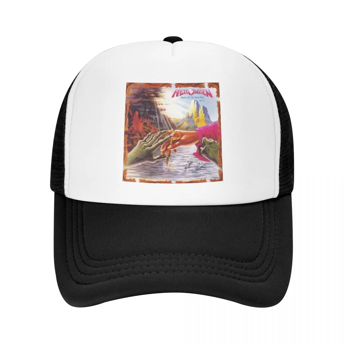 

Бейсболка Helloween Keeper Of The Seven Keys, регулируемая бейсболка из тяжелого металла, Кепка-тракер, уличная одежда, Снэпбэк кепки, шляпы от солнца