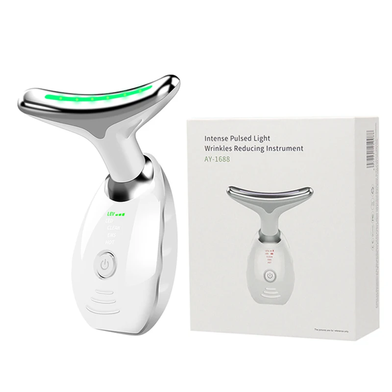 

Neck Beauty Device for Woman,Electric Microcurrent Wrinkle Remover,LED Photon Face EMS Thermal Lifting and Tighten Massager