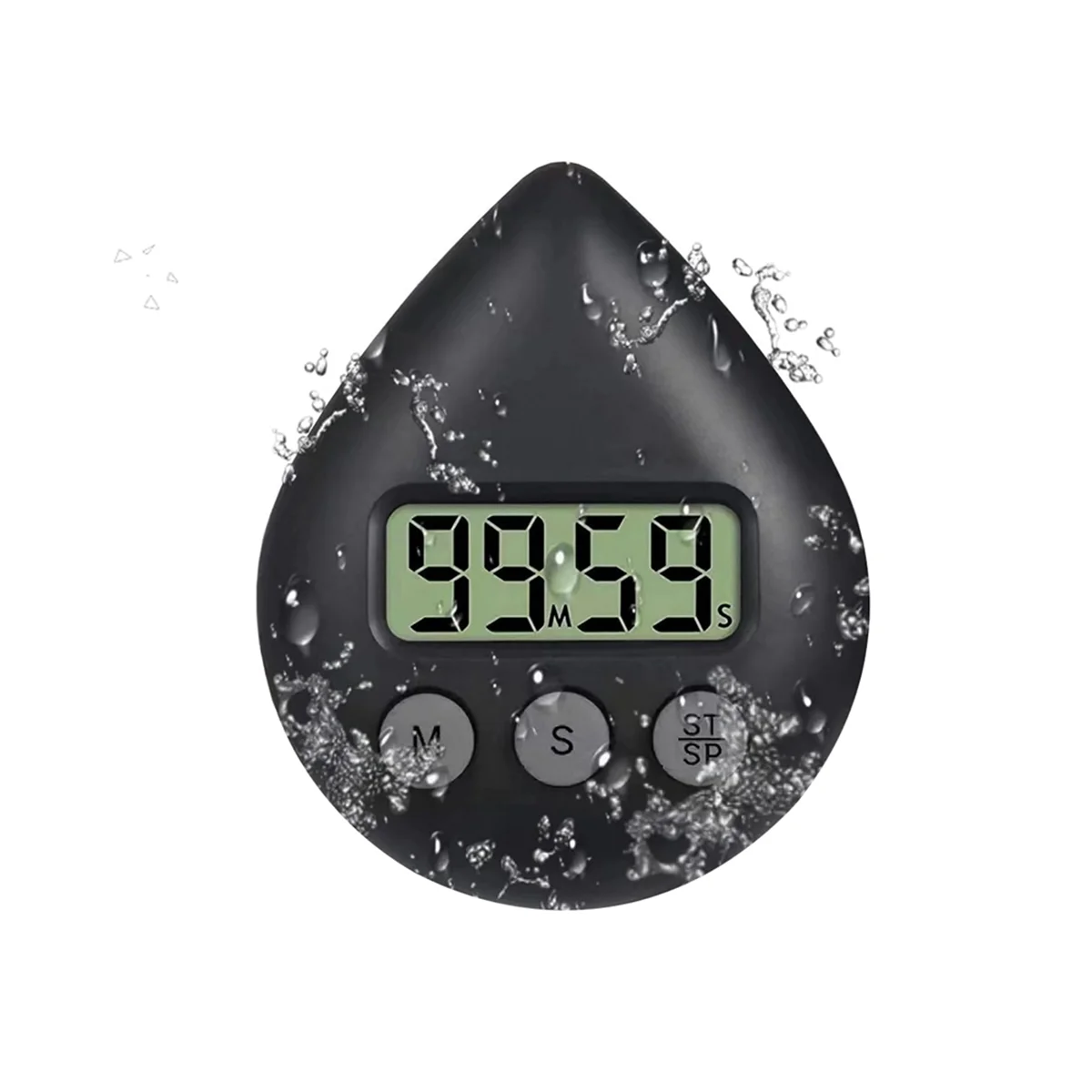 Silent Non-Ticking Battery Operated Shower Timer, Waterproof Digital Timer, Small Size Cute Timer Black
Silent Non-Ticking Battery Operated Shower Timer, Waterproof Digital Timer, Small Size Cute Timer Black