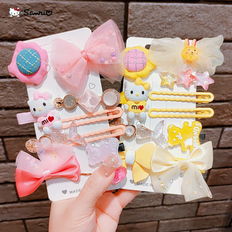 10pcs Children Girl Hair Clip Set 2023 New Kawaii Sanrio Hello Kitty Cartoon Cute Kid Bow Hairpin Fashion Hair Accessorie
10pcs Children Girl Hair Clip Set 2023 New Kawaii Sanrio Hello Kitty Cartoon Cute Kid Bow Hairpin Fashion Hair Accessorie