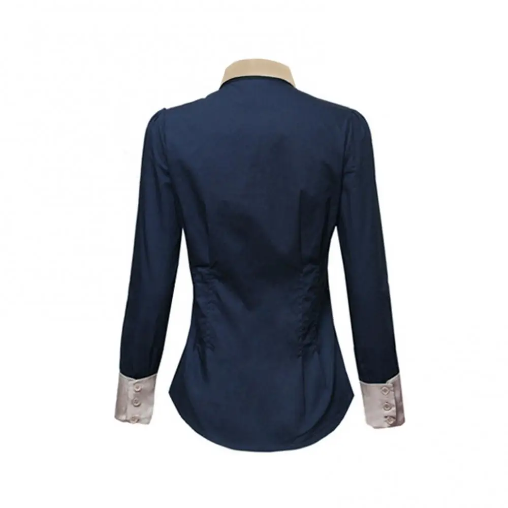 Office Lady Shirt Long Sleeve Turn Down Collar Waist Tight Shirt Buttons Blouse Top shirts for women fashion Dark Blue xxxl
Office Lady Shirt Long Sleeve Turn Down Collar Waist Tight Shirt Buttons Blouse Top shirts for women fashion Dark Blue xxxl
