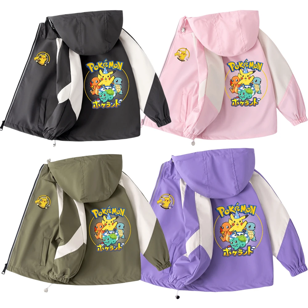Anime Pokemon Pikachu Squirtle Bulbasaur Autumn Children Handsome Trend Fashion Cardigan Coat Casual Windbreaker Printing Top
Anime Pokemon Pikachu Squirtle Bulbasaur Autumn Children Handsome Trend Fashion Cardigan Coat Casual Windbreaker Printing Top