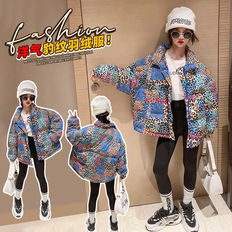 Girls Winter Jaket Leopard Printing Coat Baggy Comfortable Coat Thicking Warm Kids Cotton Padded Puffer Jacket Outwear
Girls Winter Jaket Leopard Printing Coat Baggy Comfortable Coat Thicking Warm Kids Cotton Padded Puffer Jacket Outwear