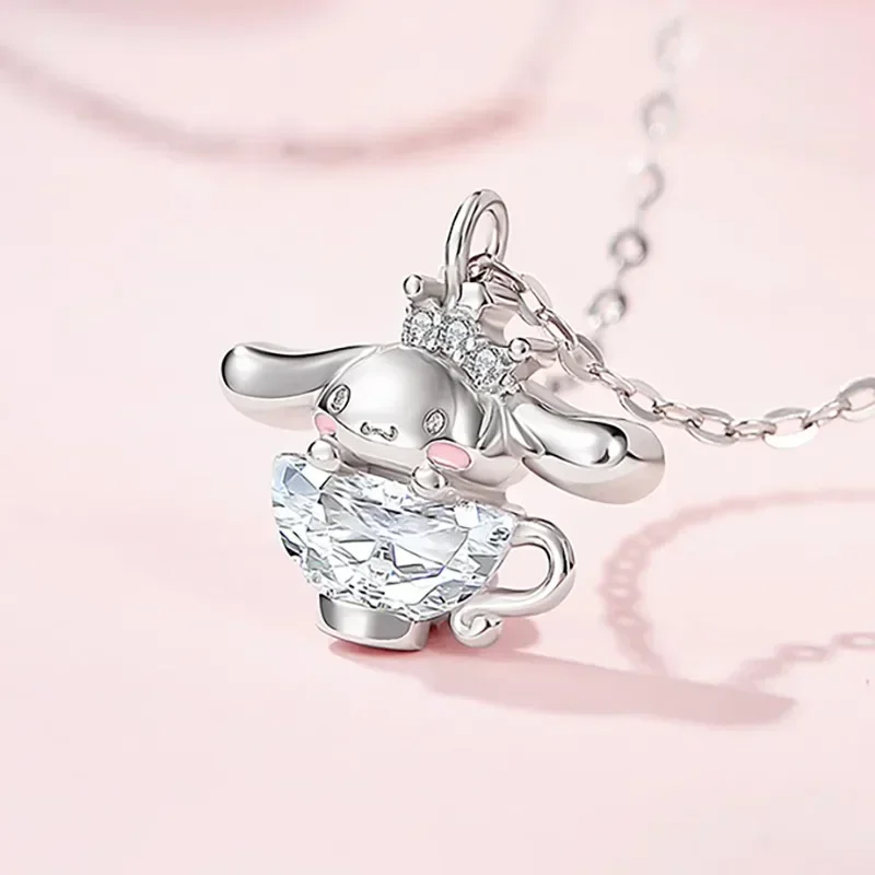 Cinnamoroll Sanrio Kawaii Anime Silver Necklace Cute Sweet Love Girl Exclusive Diamonds Delicate Romantic Jewelry Birthday Gift
Cinnamoroll Sanrio Kawaii Anime Silver Necklace Cute Sweet Love Girl Exclusive Diamonds Delicate Romantic Jewelry Birthday Gift