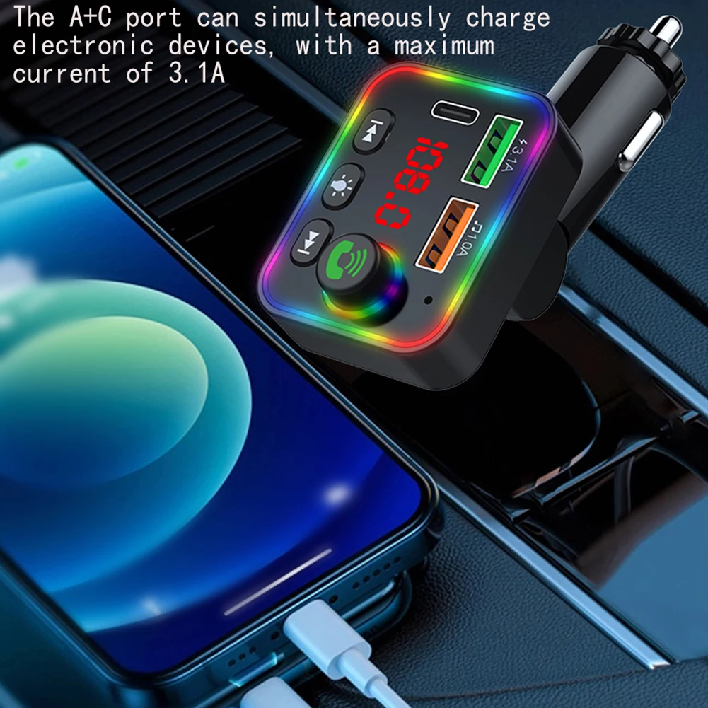Bluetooth Compatible V5.3 Car Charger Car FM Transmitter Bluetooth Hands-Free MP3 Dual USB Fast Charging Car Kit Car Accessories
Bluetooth Compatible V5.3 Car Charger Car FM Transmitter Bluetooth Hands-Free MP3 Dual USB Fast Charging Car Kit Car Accessories